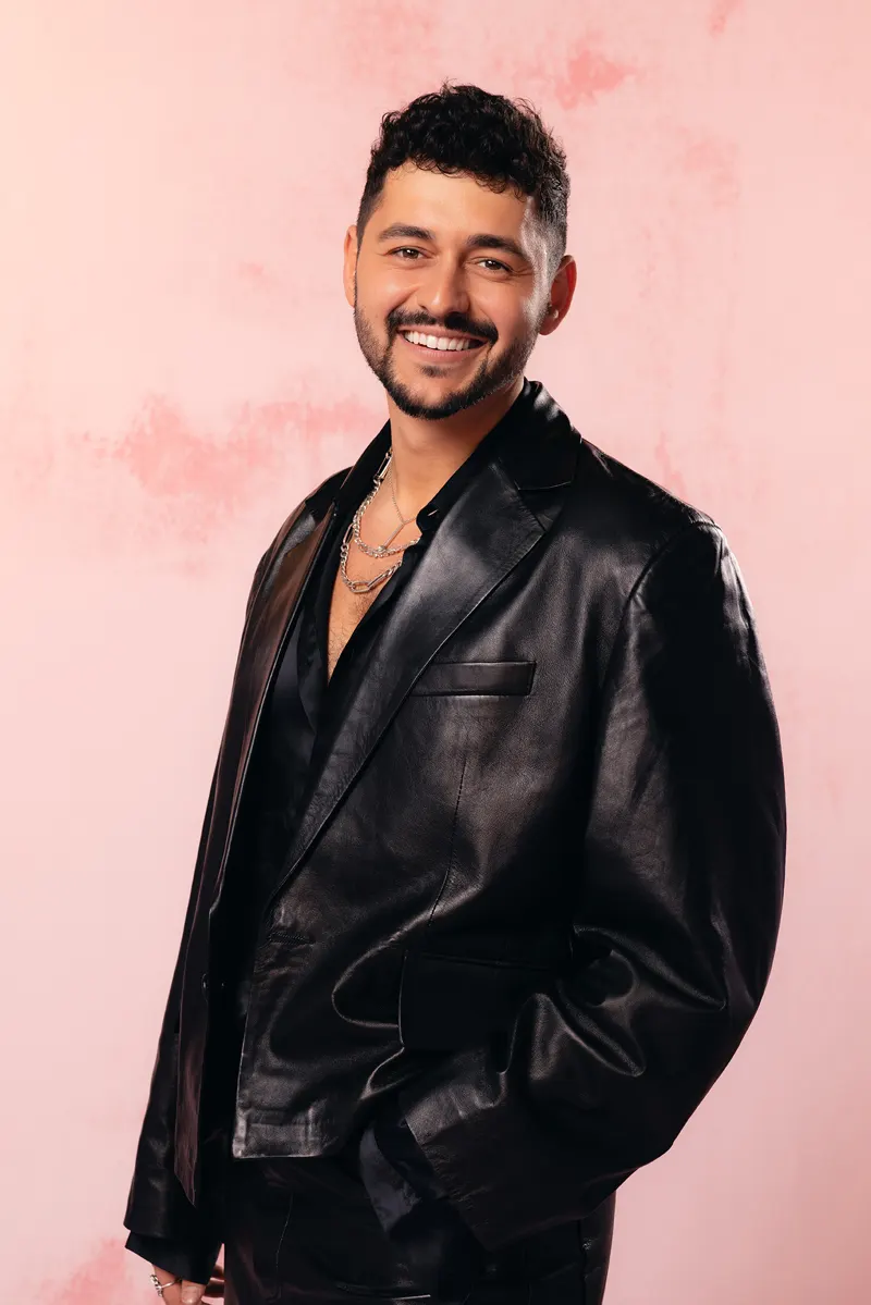 black · leather · tailored