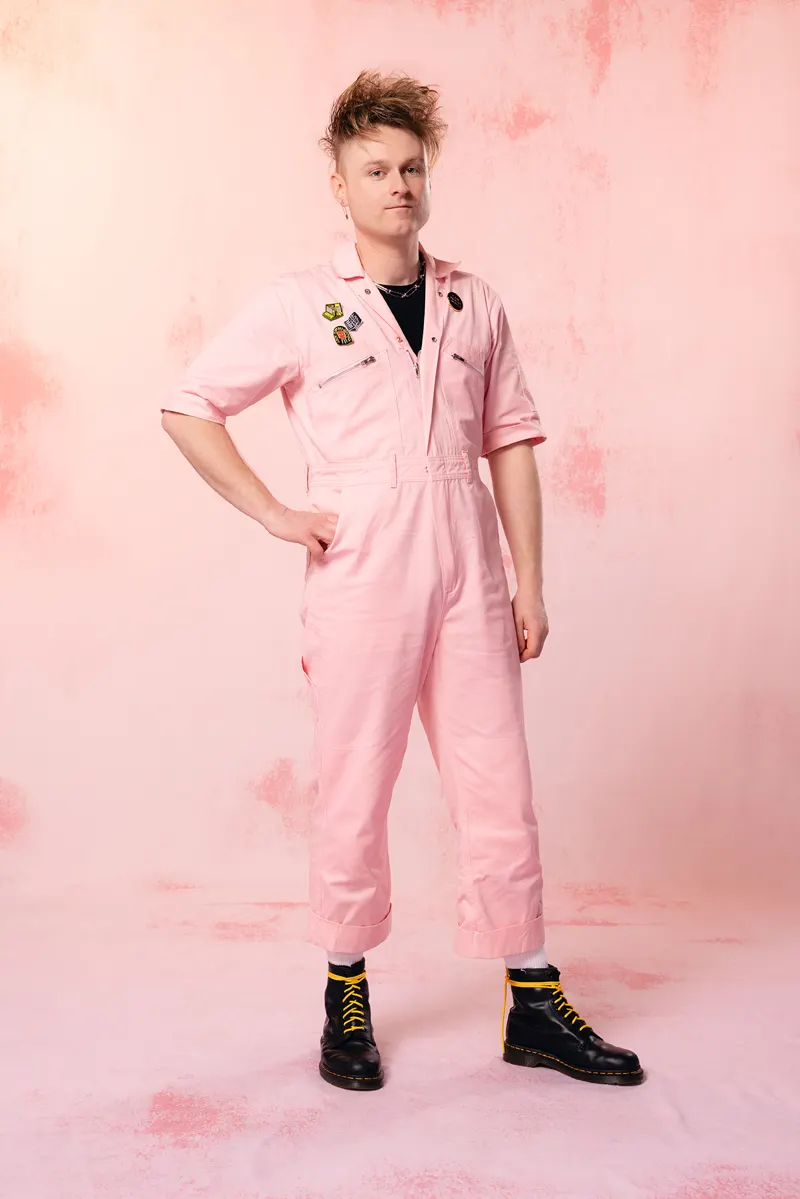 pink · cotton · tailored